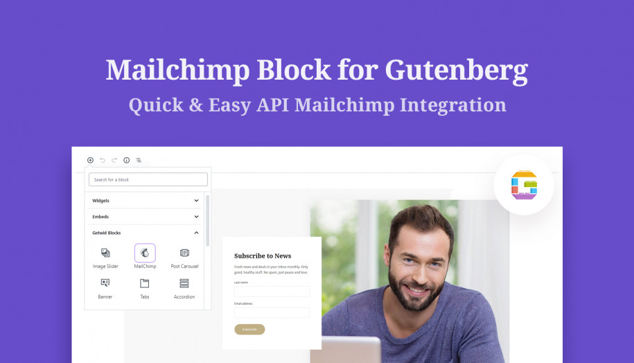 Mailchimp Gutenberg block